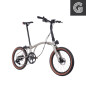 Preview: Brompton G Line Traildust White Large, seitliche Aufnahme. Bild 02