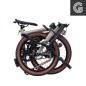 Preview: Brompton G Line Traildust White Large im gefalteten Zustand. Bild 05