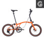 Preview: Brompton G Line Adventure Orange Small Faltrad. Aufnahme von der Seite Bild 04.