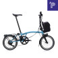 Preview: Brompton P Line Electric Cloud Metallic Mid mit Motiq System Bild 02