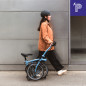 Preview: Brompton P Line Electric Cloud Metallic Mid mit Motiq System Bild 08