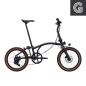 Preview: Brompton G Line Space Black Large Faltrad. Seitliche Produktaufnahme 02