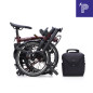 Preview: Brompton P Line Electric Red Plum High mit Motiq System Bild 06