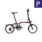Preview: Brompton P Line Red Plum High mit Carbon und Titan Bild 01