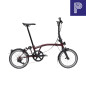 Preview: Brompton P Line Red Plum Mid mit Carbon und Titan Bild 01
