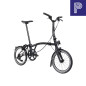 Preview: Brompton P Line Black Mid mit Carbon und Titan Bild 02