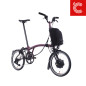 Preview: Brompton Faltrad Electric C Line Amethyst Lacquer – Mid4/12 Gang 01