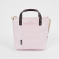 Preview: Freisteller einer Brompton Tote Bag in Rosa frontal von vorne