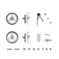 Preview: Brompton ColourLab Set inkl. EasyWheels T Line in Silver, Bild 01