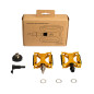 Preview: Brompton ColourLab Superlight Pedalen, in Gold, Bild 01