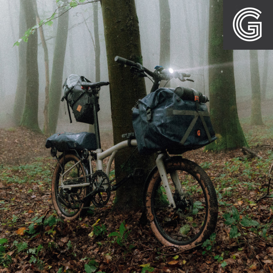 Brompton G Line Traildust White von vorne