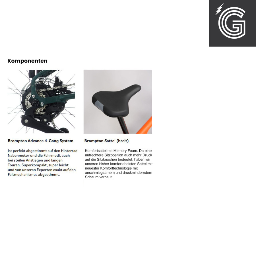 Brompton G Line Electric City+ Forest Green Medium Bild 11