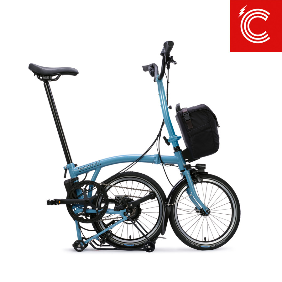 Brompton C Line Electric Cloud Metallic High Bild 03