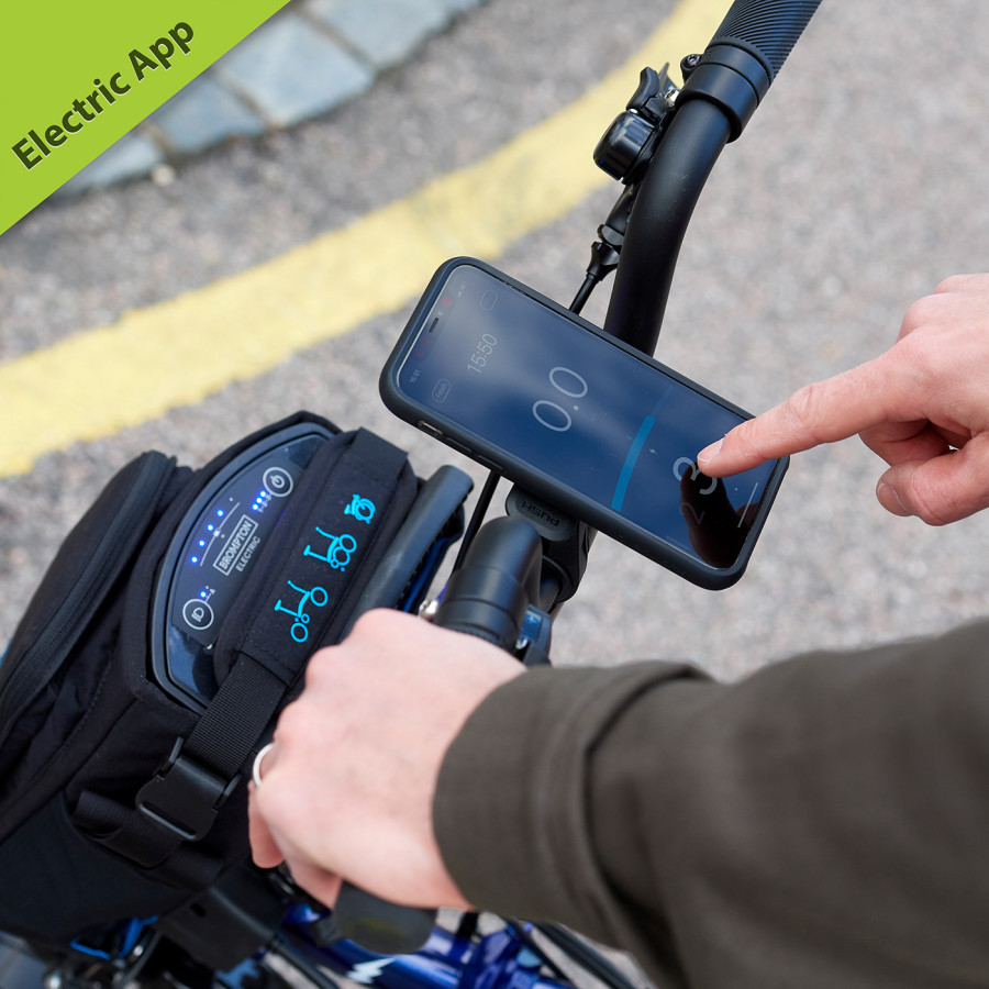 Brompton P Line Electric Cloud Metallic High mit Motiq System Bild 06