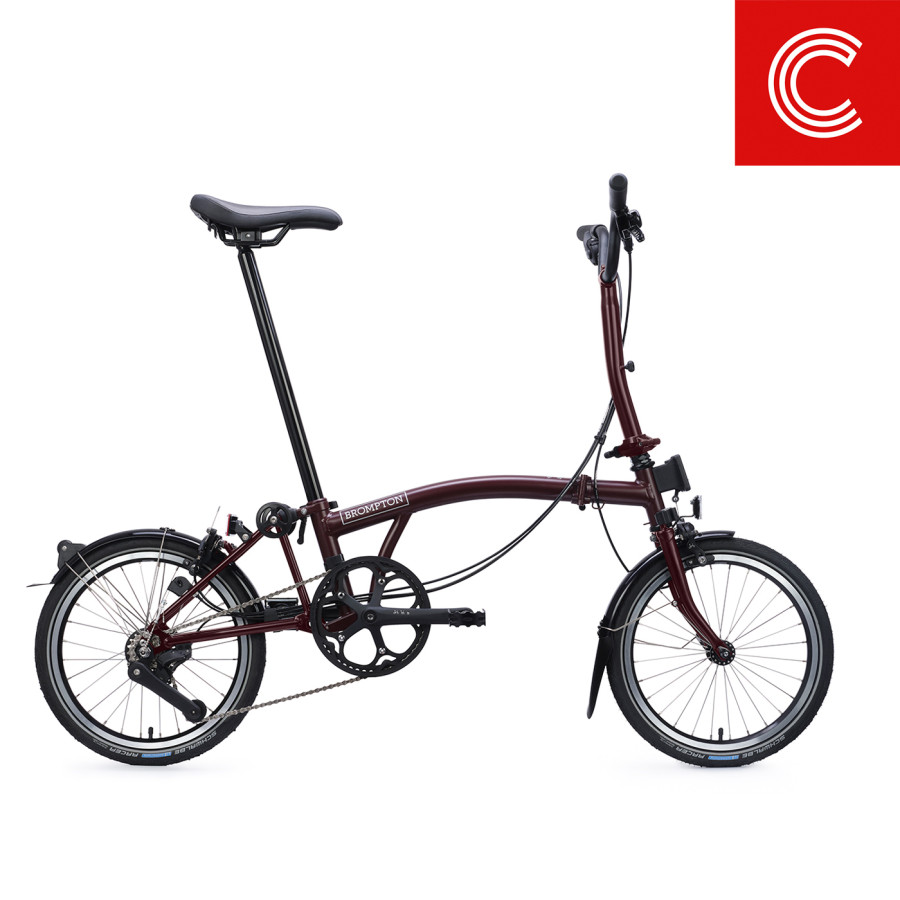 Brompton C Line Red Plum 4/12-Gang Mid Bild 03