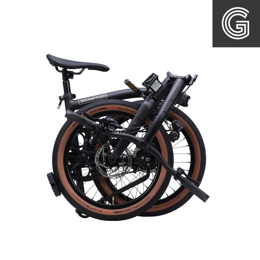 Brompton G Line Space Black Large Faltrad. Seitliche Produktaufnahme 05