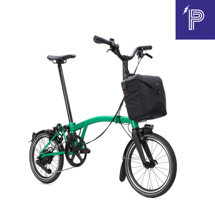 Brompton P Line Electric Palm Green Mid mit Motiq System Bild 01