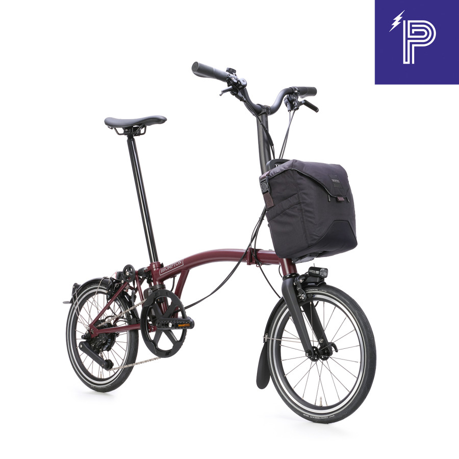 Brompton P Line Electric Red Plum High mit Motiq System Bild 02