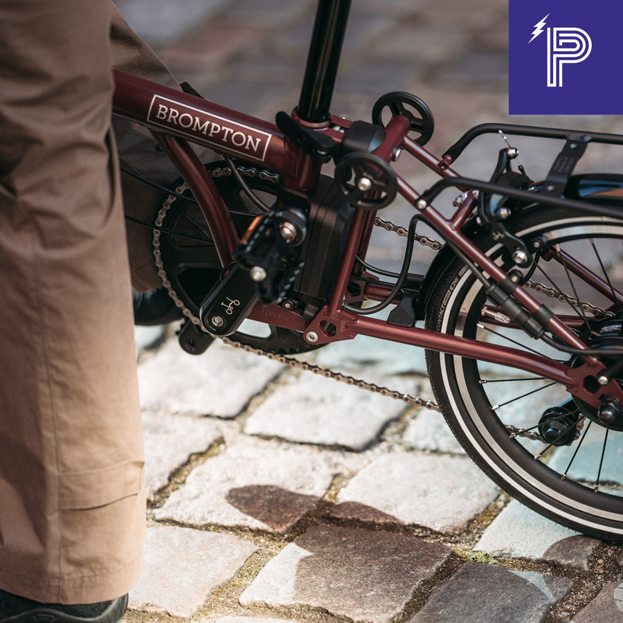Brompton P Line Electric Red Plum High mit Motiq System Bild 07