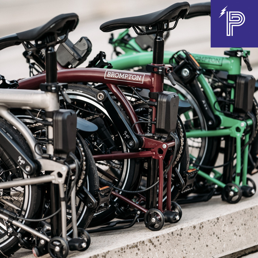 Brompton P Line Electric Red Plum High mit Motiq System Bild 08