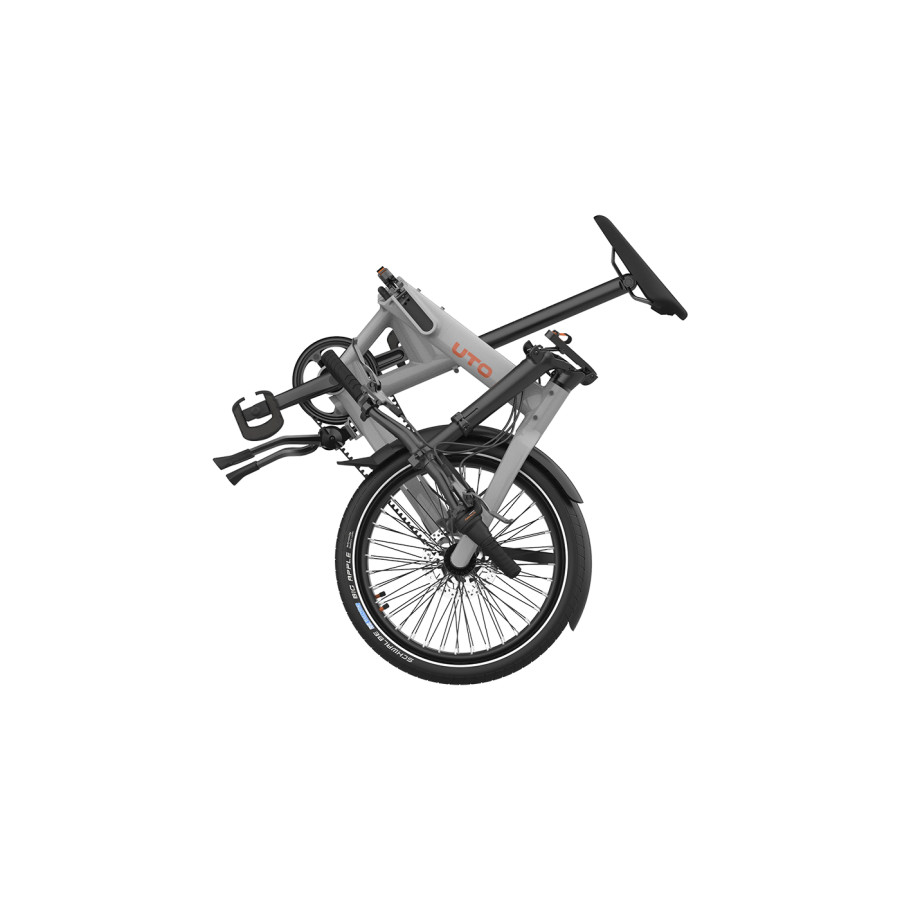 UTO Pro20 NE Grau 20 Zoll Klapprad Riehmenantrieb Bild 05