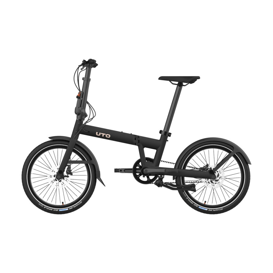 UTO Pro20 NE Schwarz 20 Zoll Klapprad Riehmenantrieb Bild 02