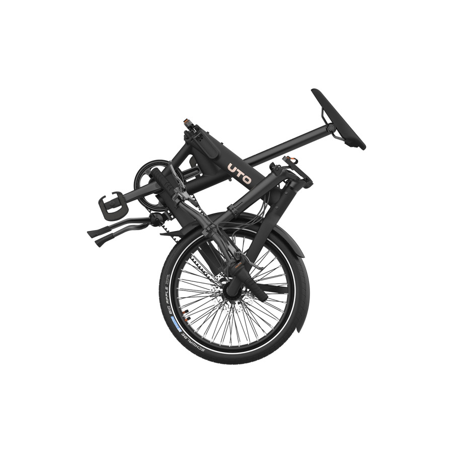 UTO Pro20 NE Schwarz 20 Zoll Klapprad Riehmenantrieb Bild 04