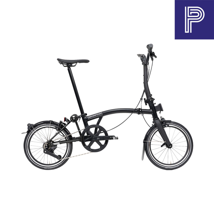 Brompton P Line Black Mid mit Carbon und Titan Bild 01