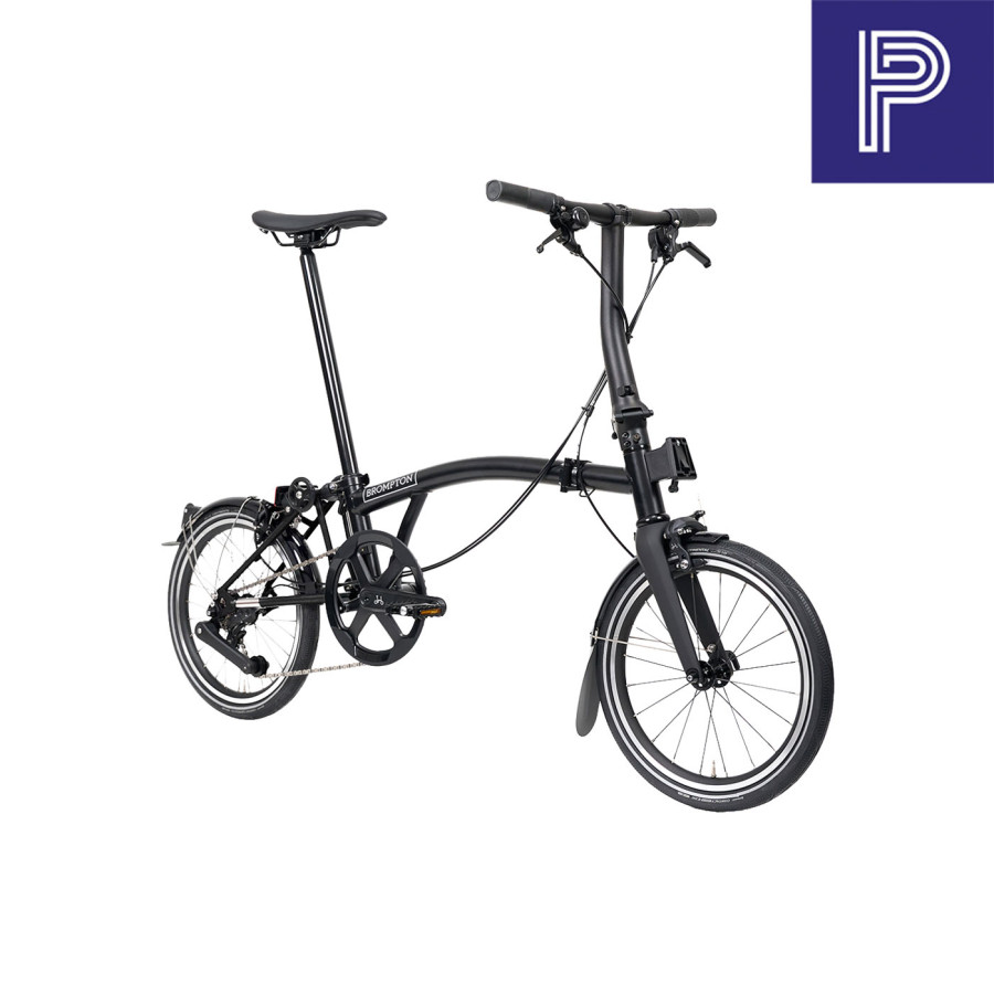 Brompton P Line Black Low mit Carbon und Titan Bild 02