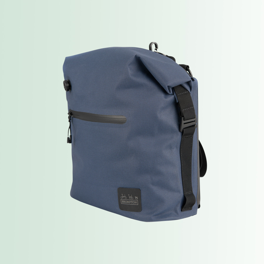 Kleine wasserdichte Brompton Tasche Borough Bag Navy Small.