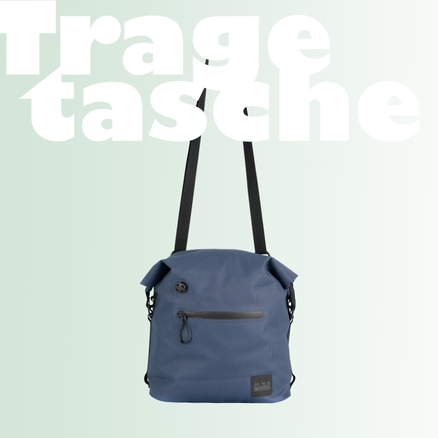 Kleine wasserdichte Brompton Tasche Borough Bag Navy Small.