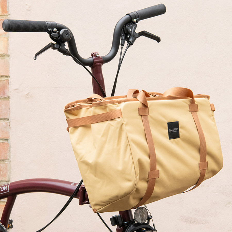 Brompton Tasche Large. Die Einkaufstasche von Brompton in Sandfarbe, Bild 02