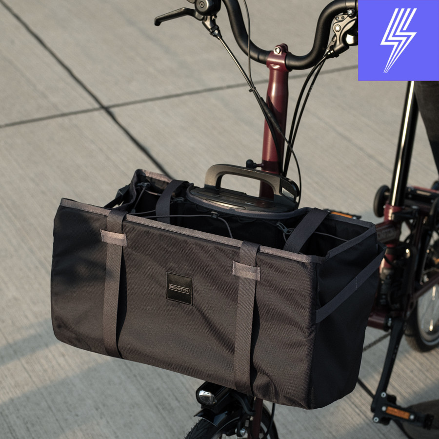 Brompton Electric Tasche, Einkaufstasche, Large Blau, Bild 01