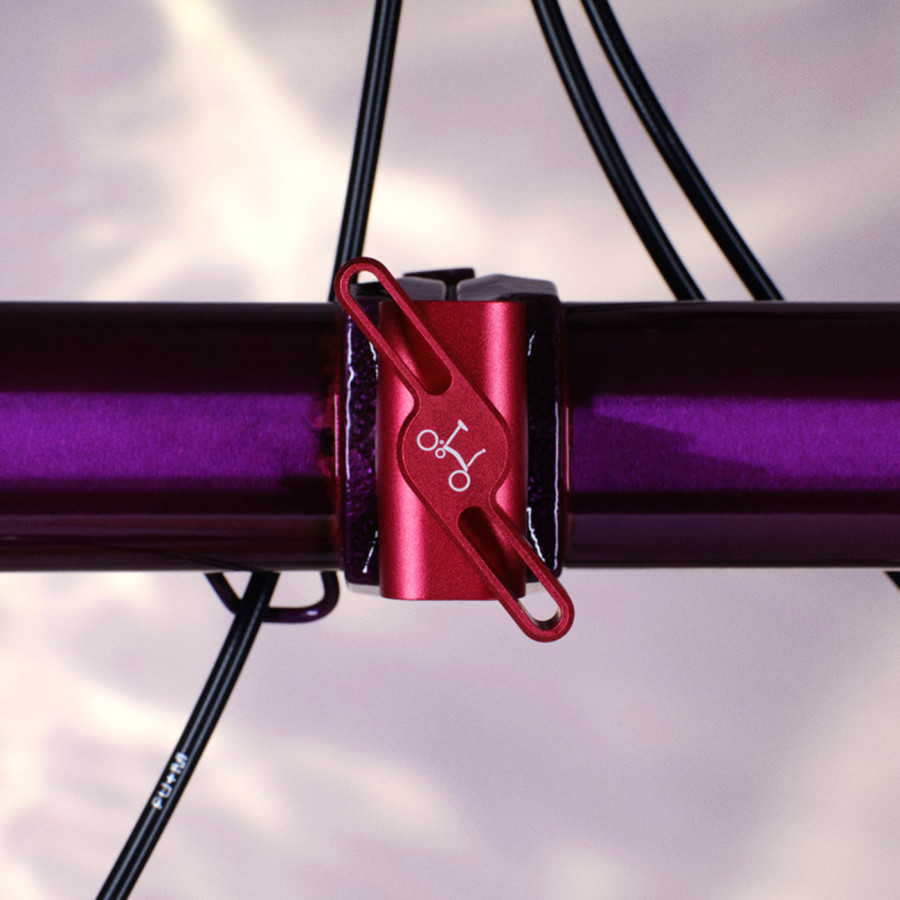 Brompton ColourLab Set inkl. EasyWheels für C, P Line und MK1 in rot, Bild 06