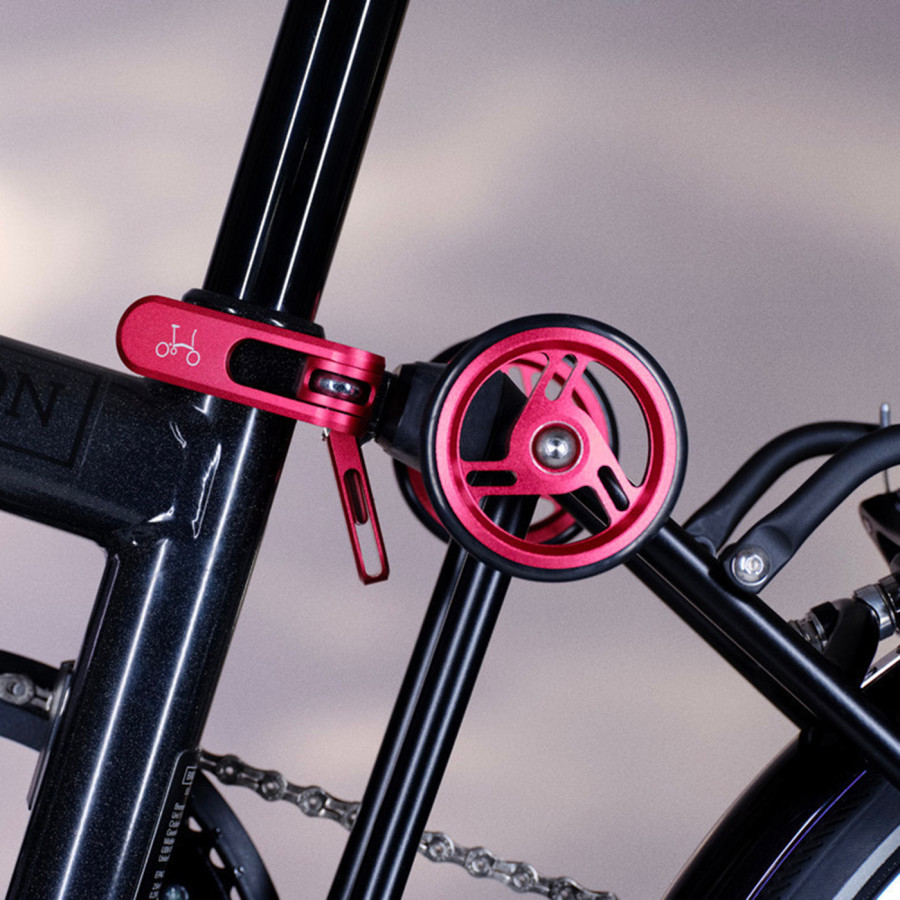 Brompton ColourLab Set inkl. EasyWheels für C, P Line und MK1 in rot, Bild 08