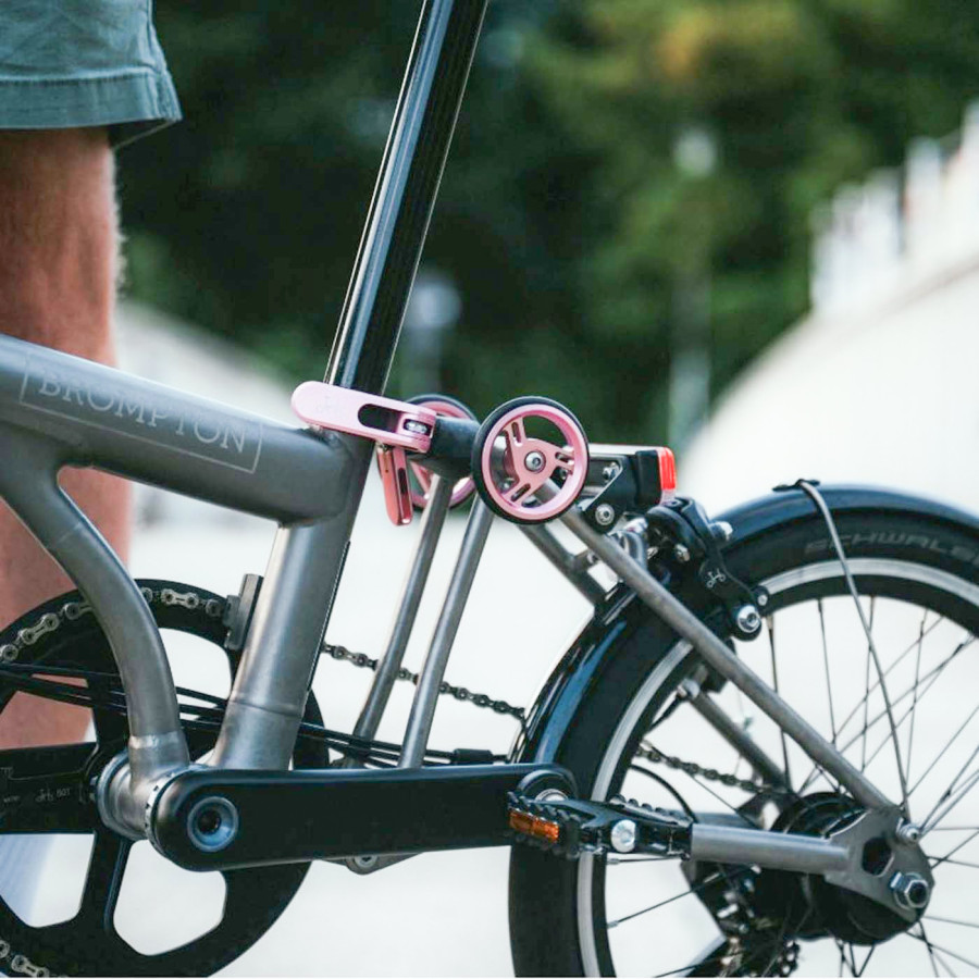 Brompton ColourLab Set inkl. EasyWheels T Line in Pink, Bild 01