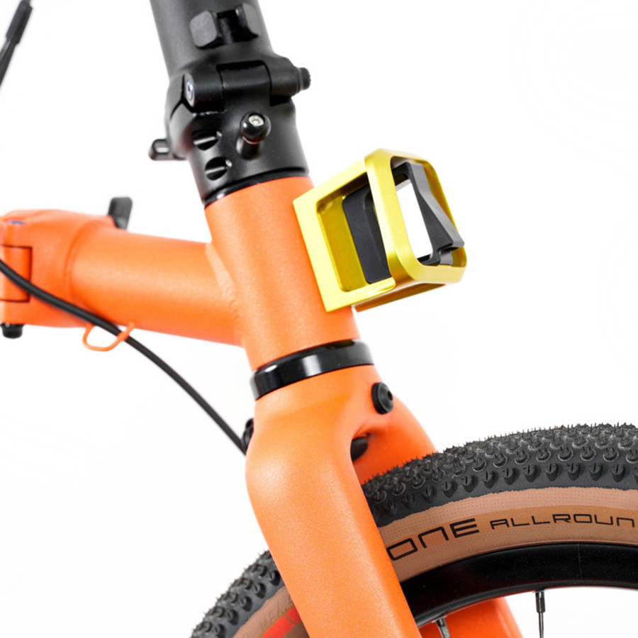 Das ultimative Upgrade für dein Brompton Faltrad, der Brompton Trägerblock in Gold, Bild 07
