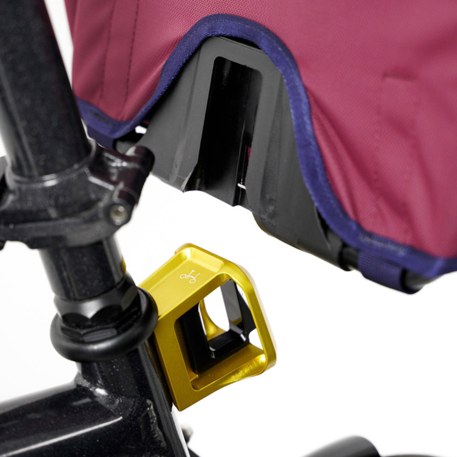 Das ultimative Upgrade für dein Brompton Faltrad, der Brompton Trägerblock in Gold, Bild 08