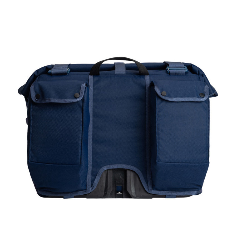 Brompton Tasche Borough Roll Top Bag Navy Large inkl. Regenüberzug, Bild 04