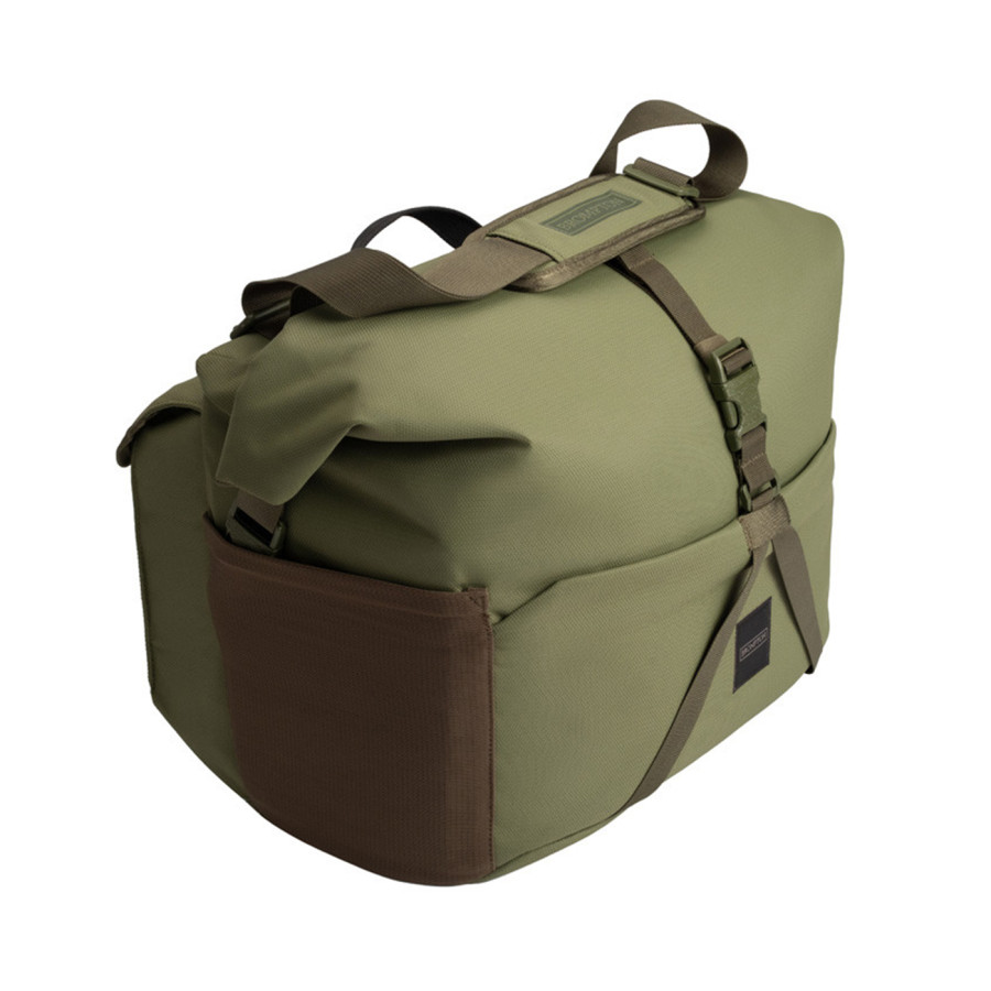 Brompton Tasche Borough Roll Top Bag Olive Large inkl. Regenüberzug, Bild 04