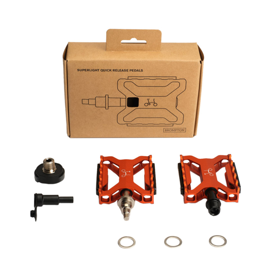 Brompton ColourLab Superlight Pedalen in Orange, Bild 01