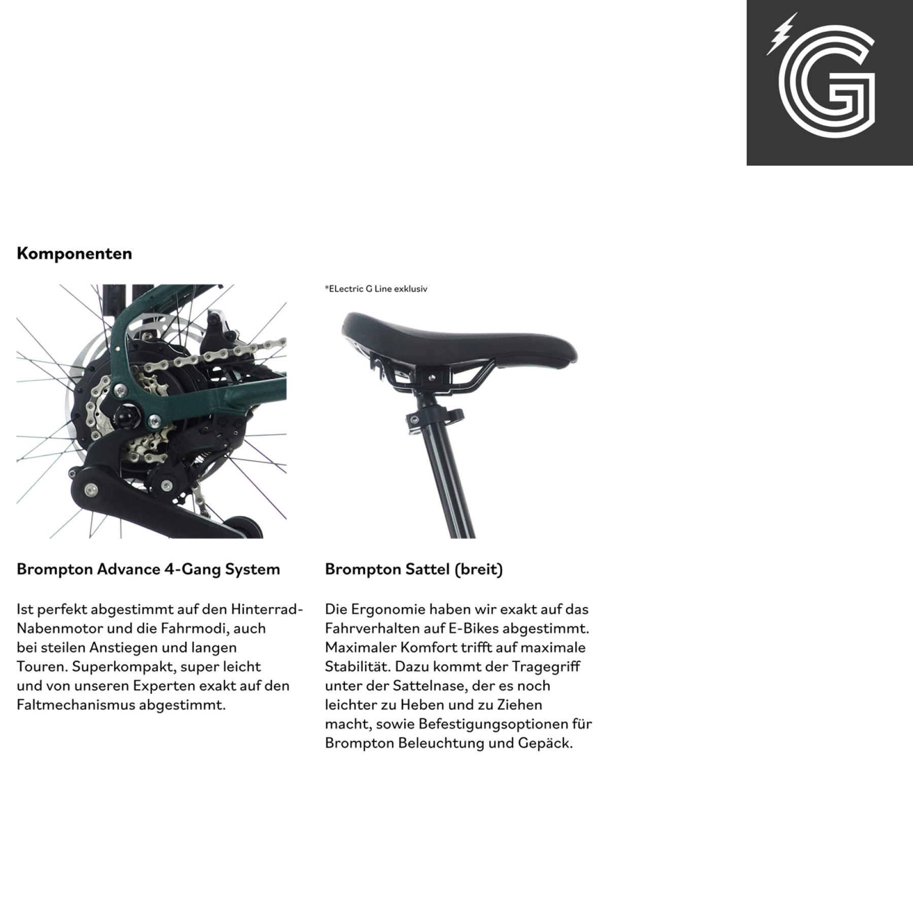 Brompton Electric G Line Forest Green Large Info 28