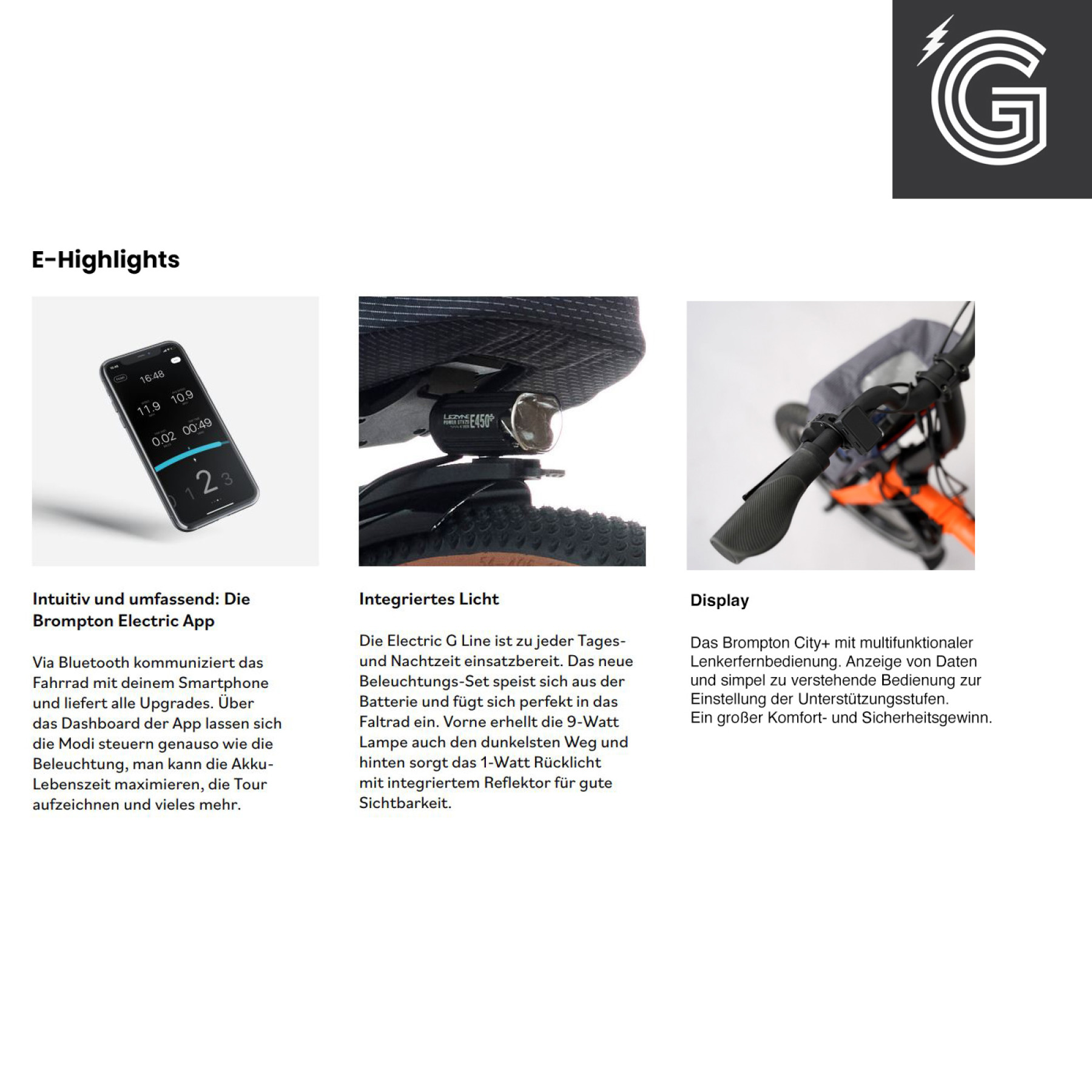 Brompton G Line Electric City+ Forest Green Medium Bild 15