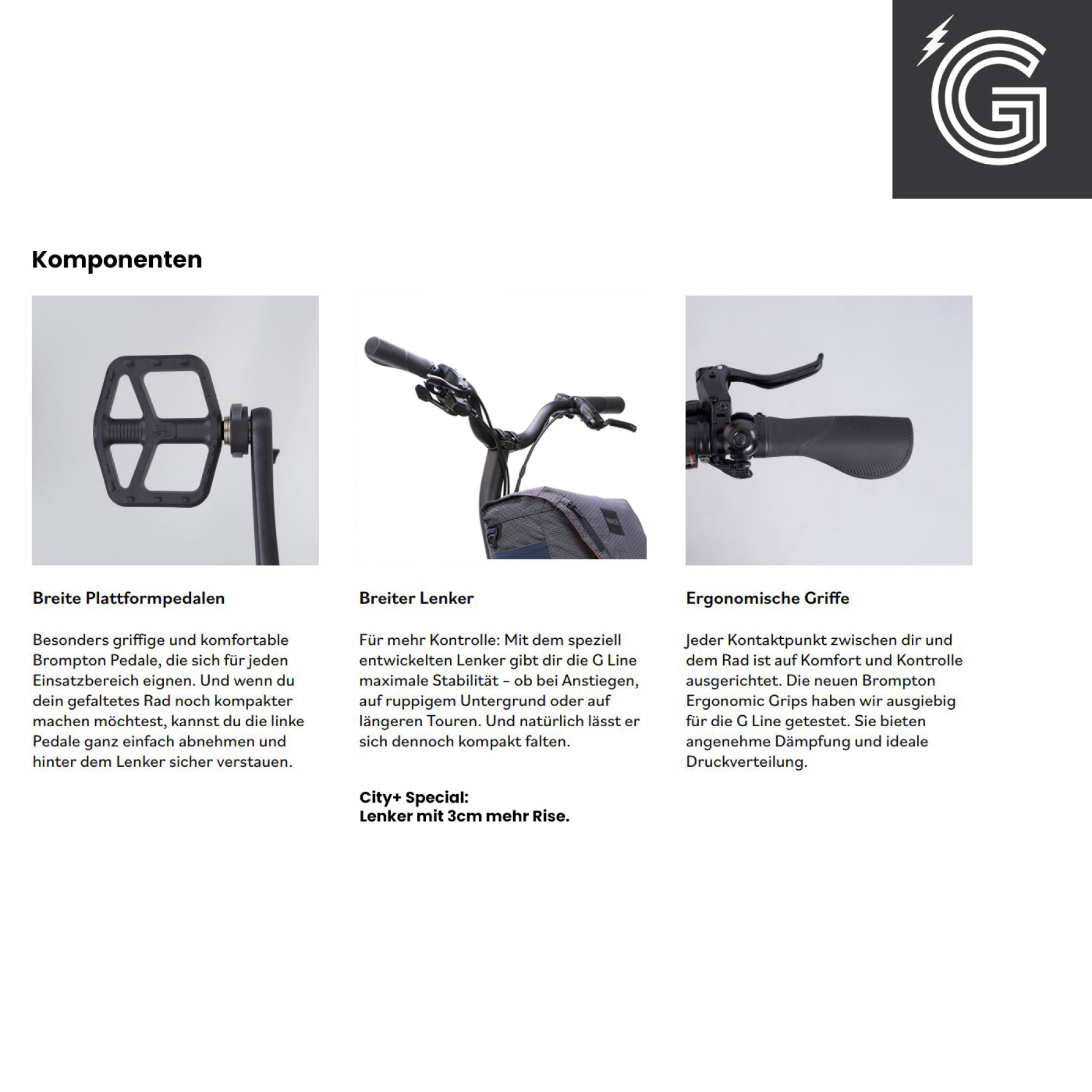 Brompton G Line Electric City+ Space Black Medium Bild 14