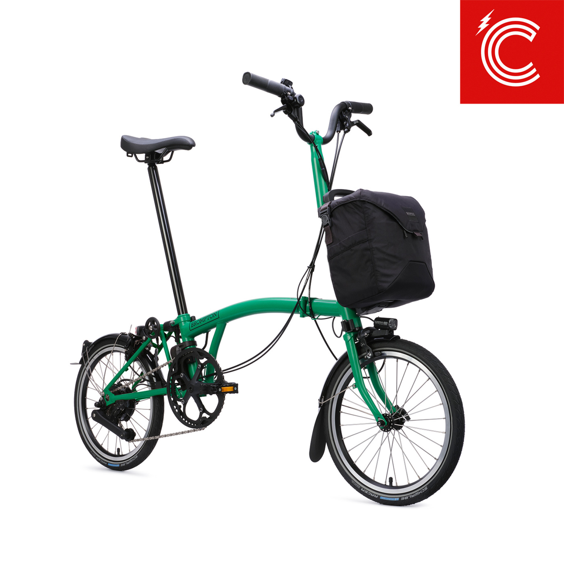 Brompton C Line Electric Palm Green High Bild 04