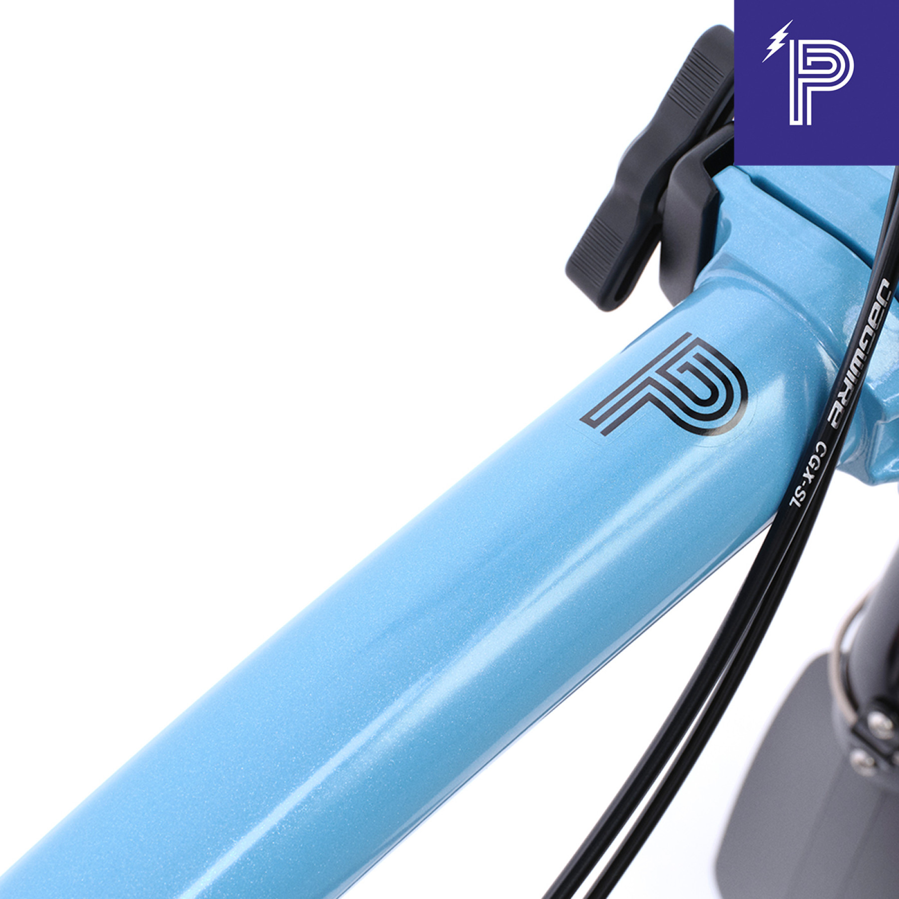 Brompton P Line Electric Cloud Metallic High mit Motiq System Bild 04