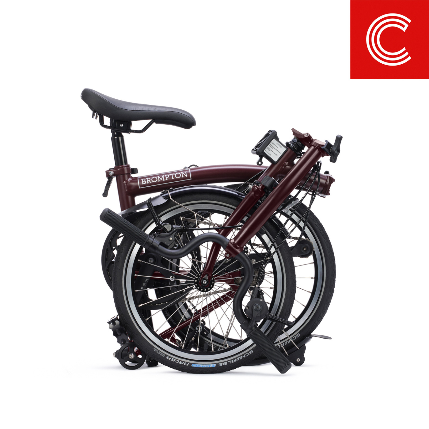 Brompton C Line Red Plum 4/12-Gang Mid Bild 05