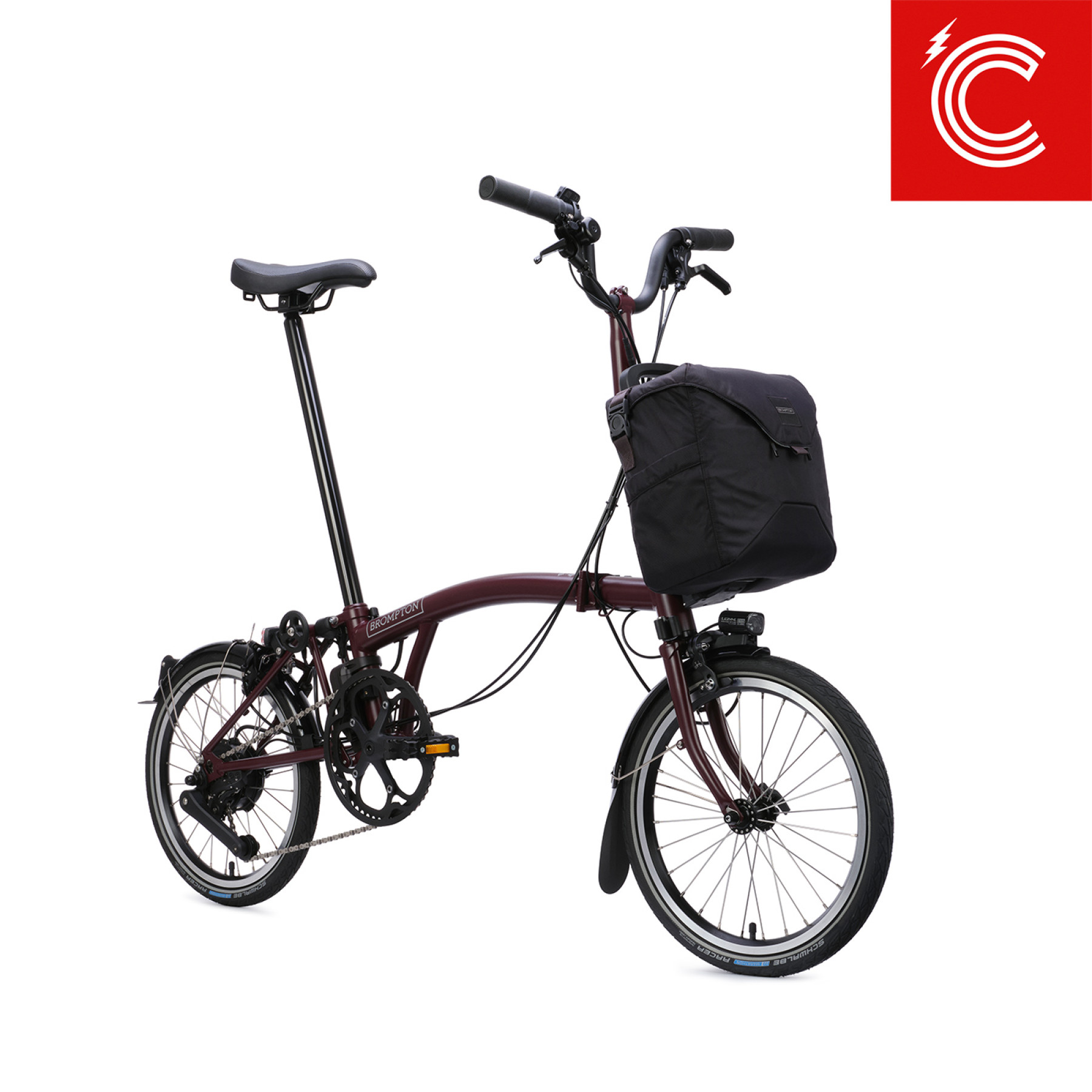 Brompton C Line Electric Red Plum Mid Bild 02