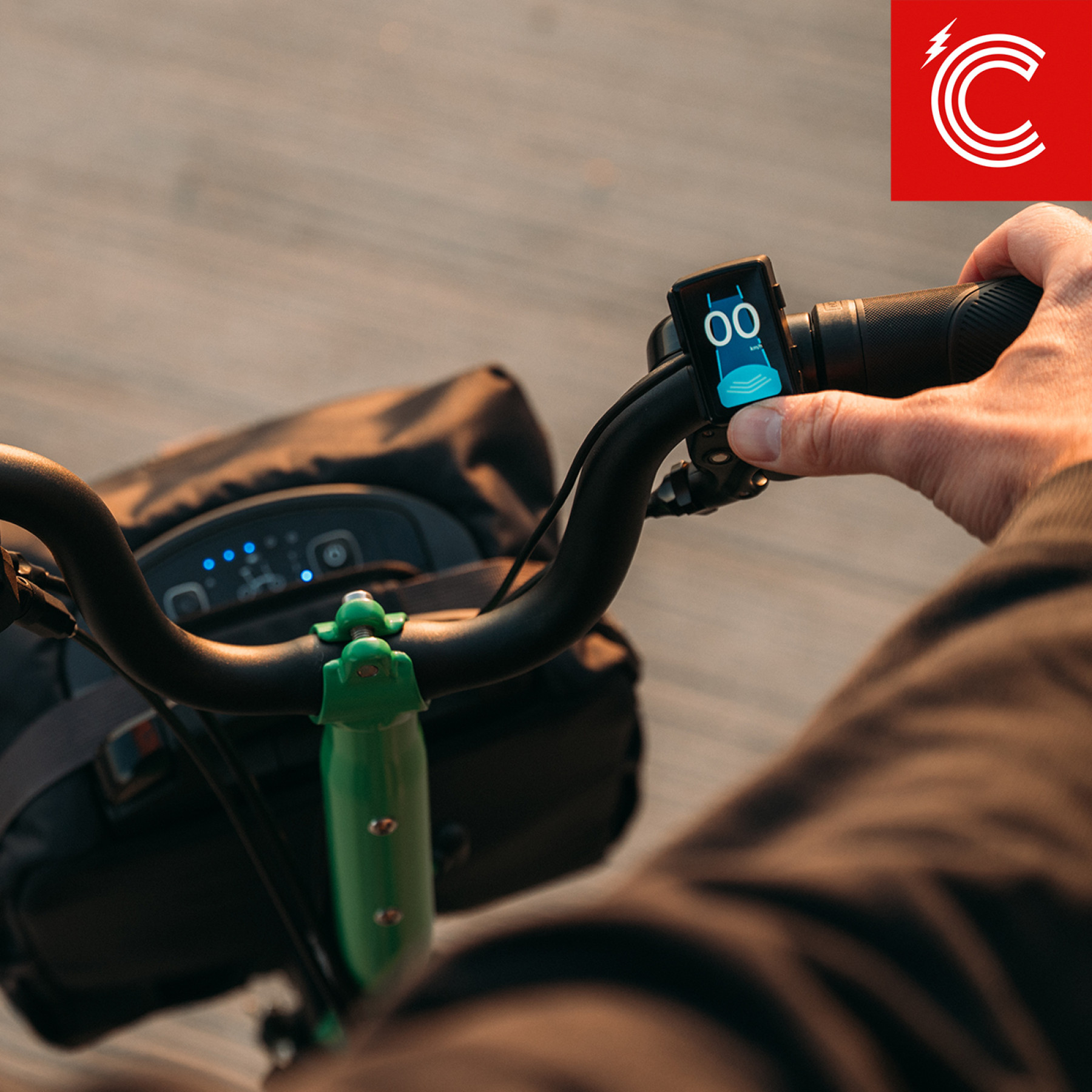 Brompton C Line Electric Palm Green Mid Bild 08