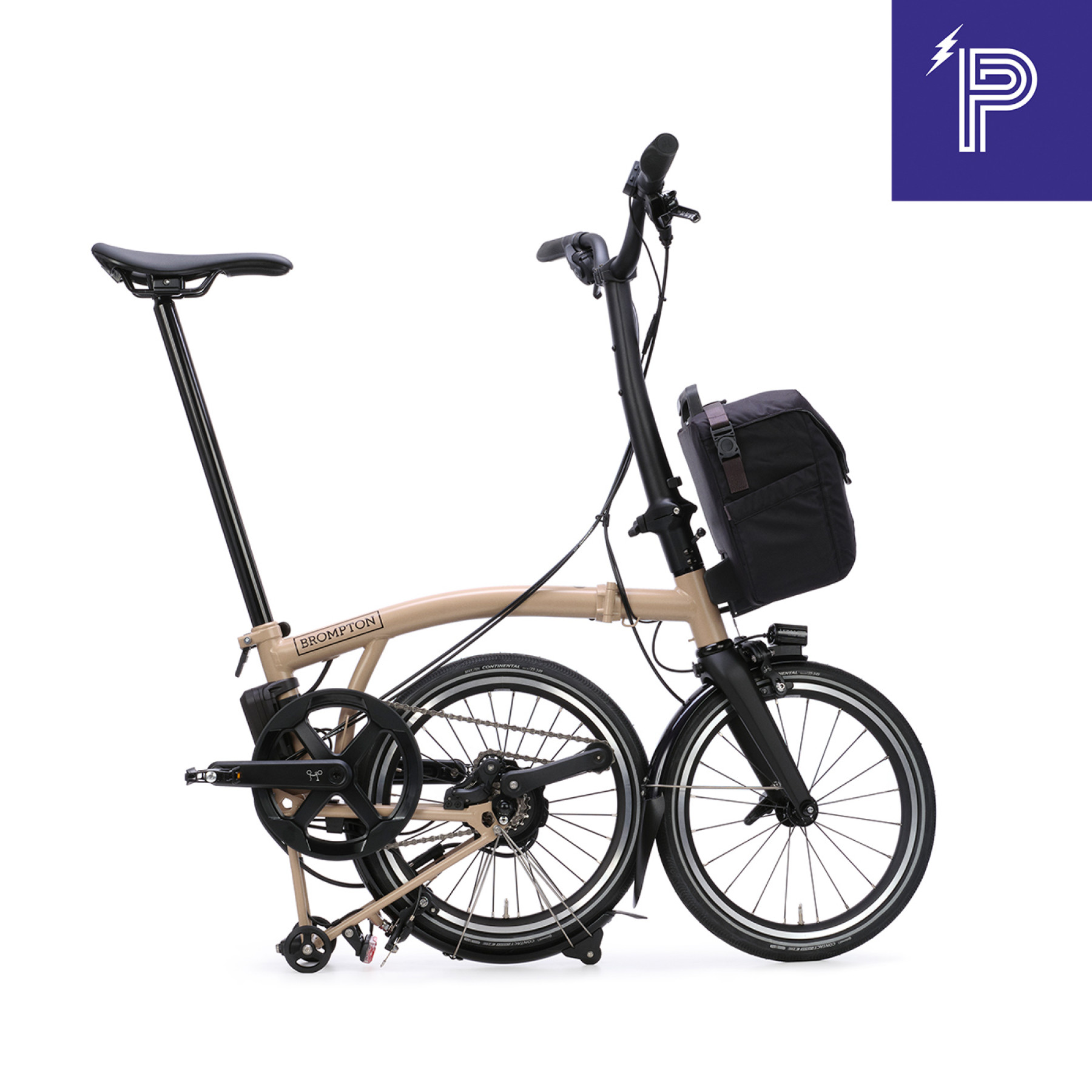 Brompton P Line Electric Dune Sand High mit Motiq System Bild 03